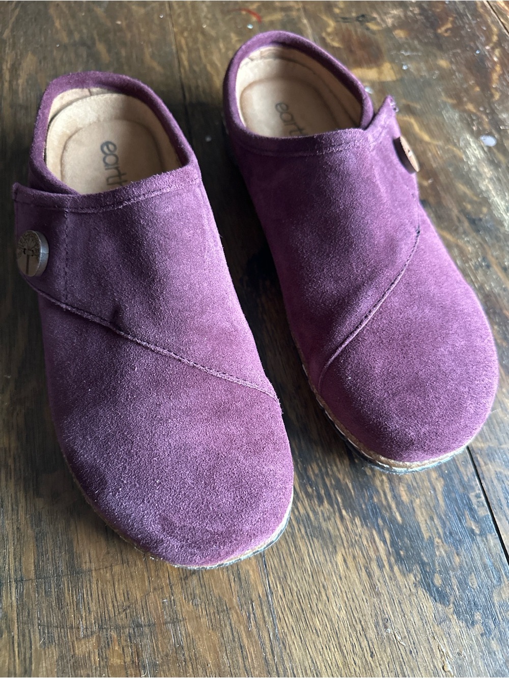 Earth Women’s Ezra Plum Suede Mule Clogs | 9.5  NWOT